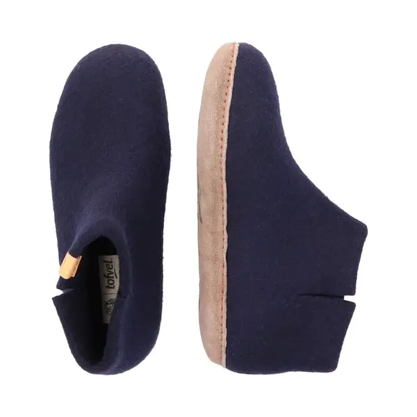 Tofvel Mula Wollfilz-Pantoffel Navy Blue (Eu Schuhgrößensystem, Erwachsene, Numerisch, M, 38) thumbnail
