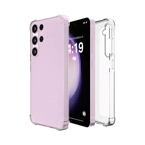 ITech Hoesje Geschikt Voor Samsung S23 Ultra Transparant Shock Proof Galaxy Cover Hoes Case thumbnail
