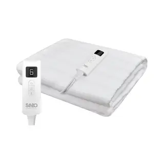 Sanbo Electric Blanket - Waschmaschinenfest - Unterbett - 150 X 80 Cm - 7 Stufen - Mit Eckgummis - 1 Person