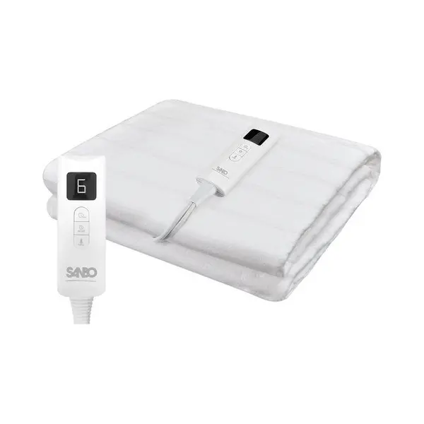 Sanbo Electric Blanket - Waschmaschinenfest - Unterbett - 150 X 80 Cm - 7 Stufen - Mit Eckgummis - 1 Person thumbnail