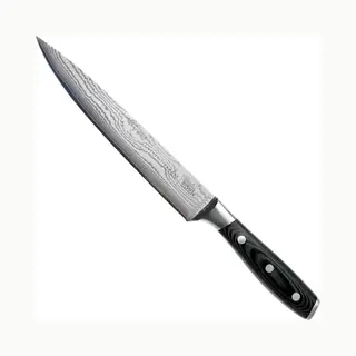 Eden Quality Products Eden Classic Damast Flesichmesser 20 Cm Küchenmesser EQ2030-120 Fleischmesser Um Fleisch Zu Schneiden Und Zu Tranchieren, Damaststahl