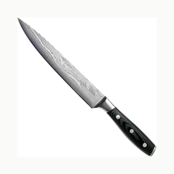 Eden Quality Products Eden Classic Damast Flesichmesser 20 Cm Küchenmesser EQ2030-120 Fleischmesser Um Fleisch Zu Schneiden Und Zu Tranchieren, Damaststahl thumbnail