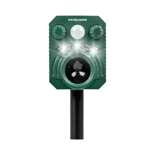 Vulpes Goods® Verjager - Ultrasone Kattenverjager Op Zonneenergie - Kattenschrik - Marterverjager - Dierenverjager - Waterdicht - Afweermiddel Voor
