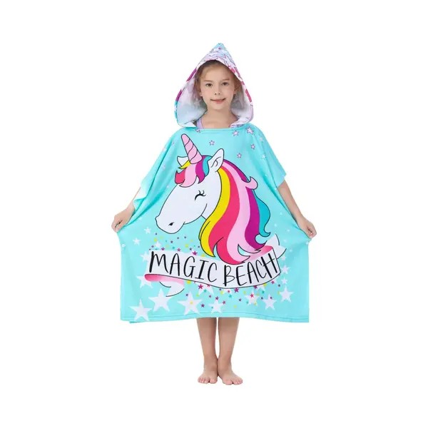 Jaxy Badcape Baby - Badcape - Baby Badjas - Omslagdoek - Omslagdoek - Baby Handdoek Met Capuchon - Strandhanddoek - Badponcho - Poncho Handdoek - thumbnail