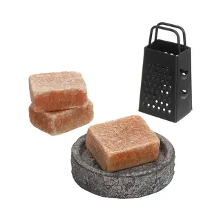 Comforder 3 Amberblokjes Amber - Geurblokjes Set Met Schaaltje, Rasp En Geurzakje - Giftset