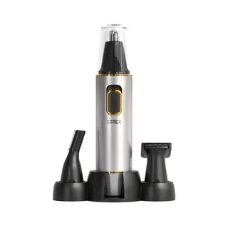 Strex 3 In 1 Neushaartrimmer Set - Oplaadbaar&Afspoelbaar - Neustrimmer / Oortrimmer / Wenkbrauwtrimmer / Baardtrimmer - Mannen&Vrouwen