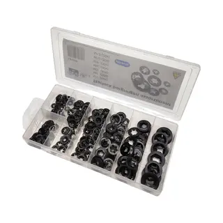Lowbudget tools Lb Tools Professioneel Assortiment Starlock Borgringen 260 Dlg Borg Veerring Sluitring M3, M4, M5. M6, M8, M10, M12