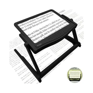 Vicon Vergrootglas Met Led Verlichting - 5x Vergroting - Incl. Batterijen - Vergrootspiegel - Leesloep Voor Volwassenen En Ouderen