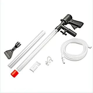 PetFriends Professionele Aquariumstofzuigerset Met Algenschraper, Werkt Zonder Batterijen, Vloerreiniger, Gravelreiniger, Vloerstofzuiger