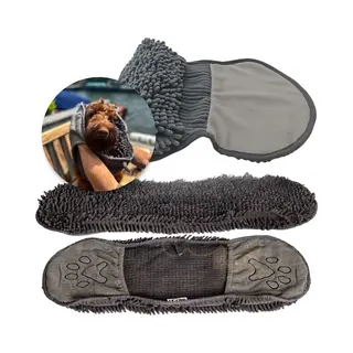 Dogs & Co Dogs&Co® Honden Handdoek - Grijs - 80 X 35 Cm - Microvezel - Droogdoek Voor Dieren