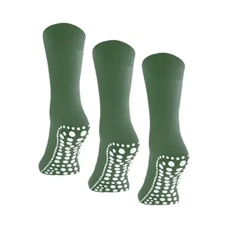 Budino® Huissokken Anti Slip - Dikke Antislip Sokken - Gripsokken - Dikke Yoga Pilates Sokken - Maat 35-38 - 1 Paar - Groen
