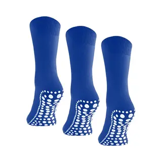 Budino® Huissokken Anti Slip - Dikke Antislip Sokken - Gripsokken - Dikke Yoga Pilates Sokken - Maat 39-42 - 1 Paar - Kobalt Blauw