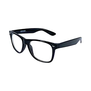 Loud And Clear® - Nerd Bril - Nerdbril - Bril Zonder Sterkte - Zwart