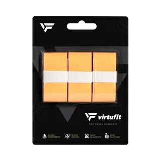 VirtuFit Pro Padel Overgrip - Orange - Set Van 3 - Vochtabsorberend Pu-materiaal