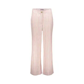 Geisha Broek Pantalon Met Speels Streep Dessin 51393 20 Sand/pink Dames Maat - Xs