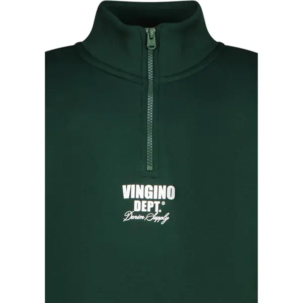 Vingino Basic-Half Zip Jongens Trui - Maat 164 - Racing Green thumbnail