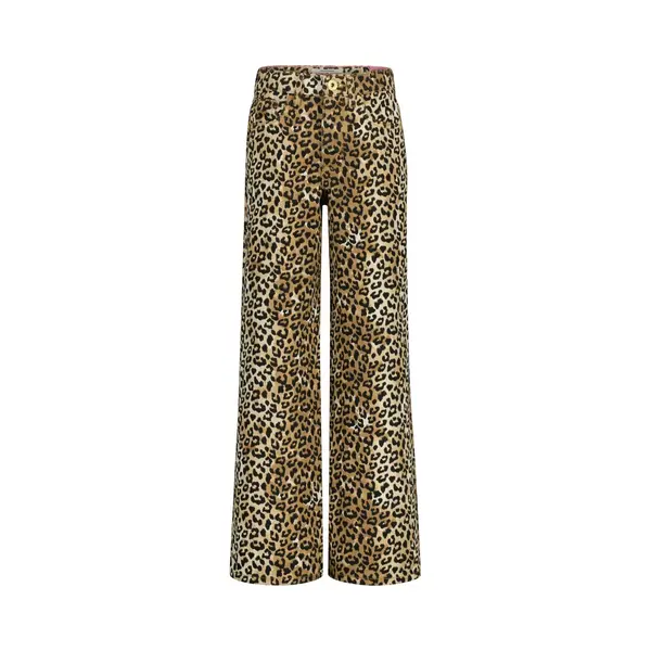 Vingino Extra Wide Leg Jeans Cassie Leopard thumbnail
