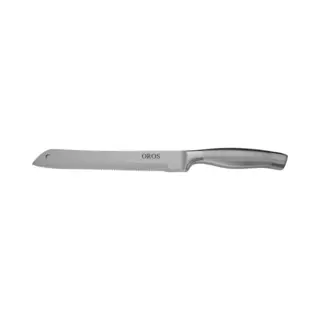 Oros Broodmes Pro+ - Ergonomisch - Rvs Roestvrijstaal - 23 Cm - (incl Cadeauverpakking)