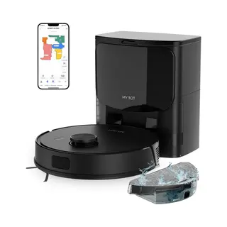 Mybot X9 Pro - Robotstofzuiger - 6500PA Zuigkracht - Dweilfunctie - Zwart