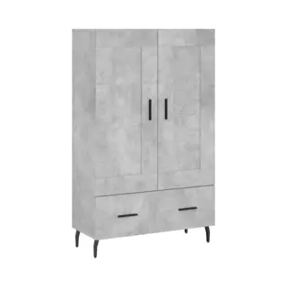 Highboard Betongrau 69, 5x31x115 Cm Holzwerkstoff Vidaxl
