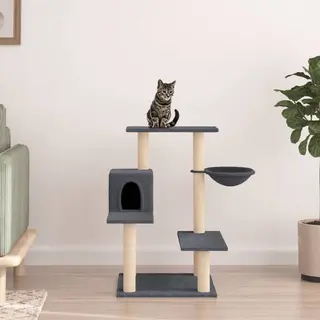 VidaXL Kattenmeubel Met Sisal Krabpalen 82, 5 Cm Donkergrijs