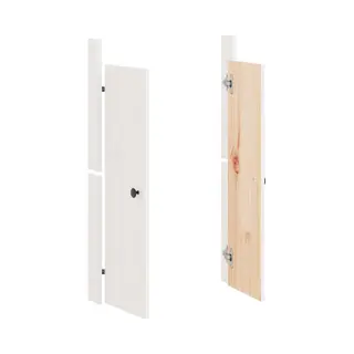 VidaXL Türen Für Outdoor-Küche Meppel Weiß 50x9x82 Cm Massivholz Kiefer