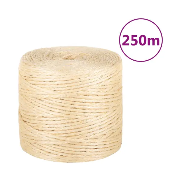 VidaXL Touw 4 Mm 250 M 100% Sisal thumbnail