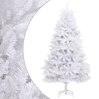 VidaXL Künstlicher Weihnachtsbaum Klappbar Mit Ständer Weiß 240 Cm