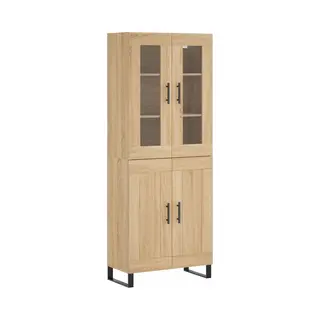 VidaXL Highboard Sonoma-Eiche 69, 5x34x180 Cm Holzwerkstoff