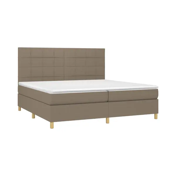 Boxspringbett Mit Matratze Taupe 200x200 Cm Stoff Vidaxl thumbnail