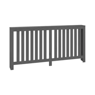 VidaXL Radiatorombouw 169x19x84 Cm Massief Grenenhout Grijs
