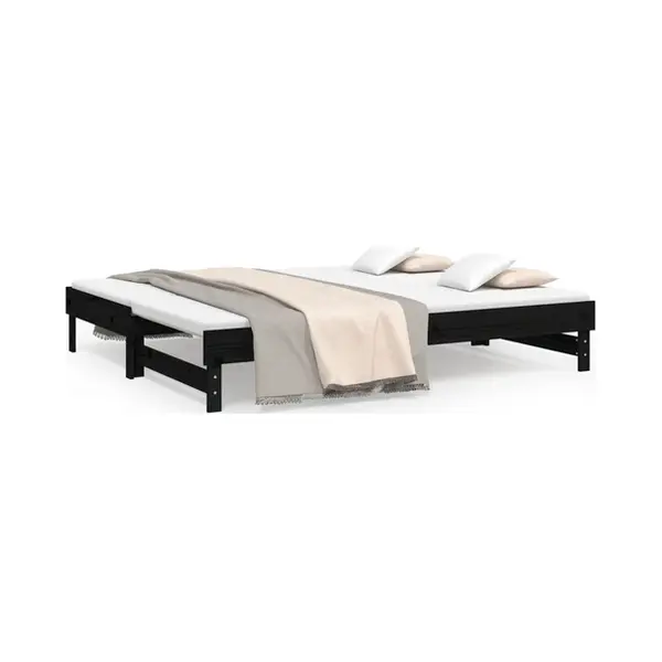 VidaXL 823388 Sofa Sofabett Schwarz thumbnail