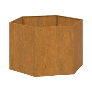VidaXL Pflanzkübel Rostig 60x60x45 Cm Cortenstahl