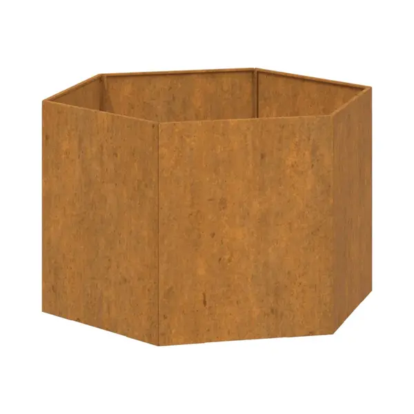 VidaXL Pflanzkübel Rostig 60x60x45 Cm Cortenstahl thumbnail