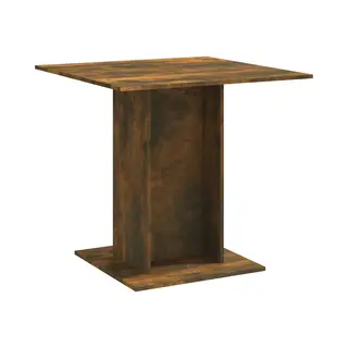 Esstisch Räuchereiche 80x80x75 Cm Holzwerkstoff Vidaxl