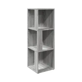 Eckregal Grau Sonoma 33x33x100 Cm Holzwerkstoff Vidaxl 736354