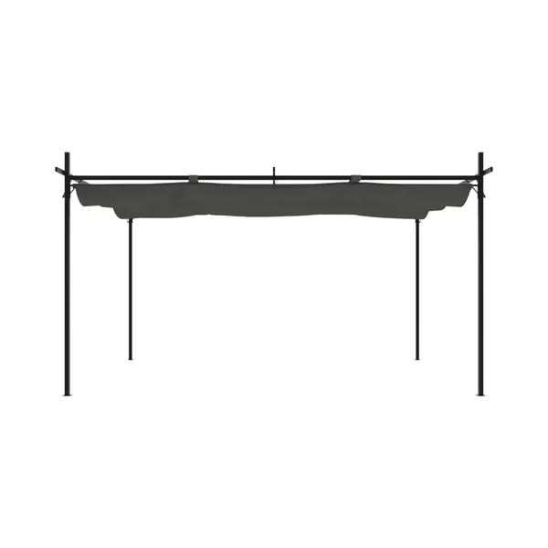 Pergola Mit Schiebedach Anthrazit 395x292x230 Cm - Vidaxl thumbnail