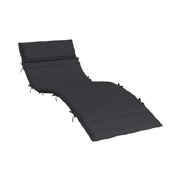 VidaXL Sonnenliegen-Auflage Schwarz 180x60x4 Cm Oxford-Gewebe thumbnail