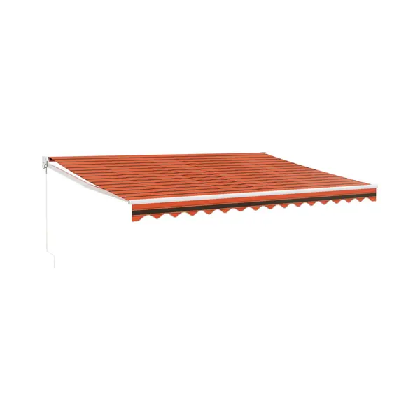 Markise Einziehbar Orange Und Braun 4x3 M Stoff Und Aluminium Vidaxl thumbnail
