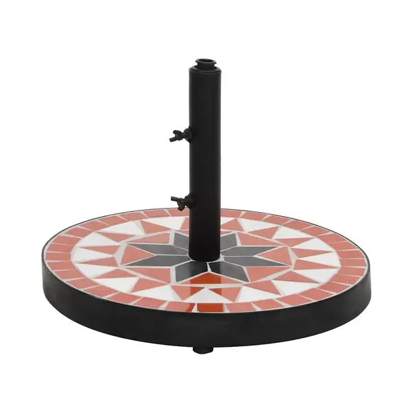 VidaXL - Parasolvoet - Rond - 12 - Kg - Terracotta - Wit thumbnail
