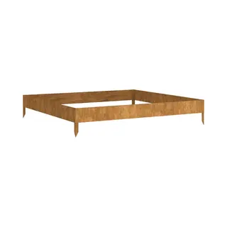 VidaXL Garden Raised Bed For Planting - Spacious Planter Box In Corten Steel With Square Shape And Ic Weathered Look - Ideal For Patio, Balcony Or