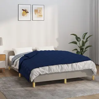 VidaXL Gewichtsdecke Blau 122x183 Cm 9 Kg Stoff