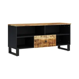 Vidaxl - Tv-schrank 100x33x46 Cm Massivholz Mango & Holzwerkstoff