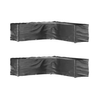 VidaXL - Tuinmeubelhoezen - L-vormig - 2 - St - 20 - Oogjes - 300x300x90 - Cm
