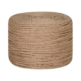 VidaXL Juteseil, Hanfseil Juteschnur 50 M Länge 4 Mm Stärke, Gartenschnur Paketschnur Für Basteln Dekorieren Verpacken, Jutekordel Kordel Seil