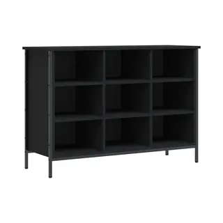 VidaXL Schuhregal Schwarz 100x35x70 Cm Holzwerkstoff