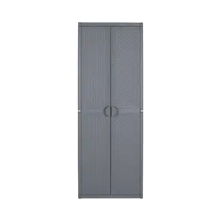 VidaXL Gartenschrank Grau 65x45x172 Cm Pp Rattan