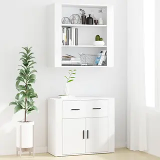 VidaXL Highboard Weiß Holzwerkstoff