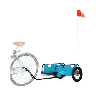 VidaXL - Fietstrailer - Oxford - Stof - En - Ijzer - Blauw