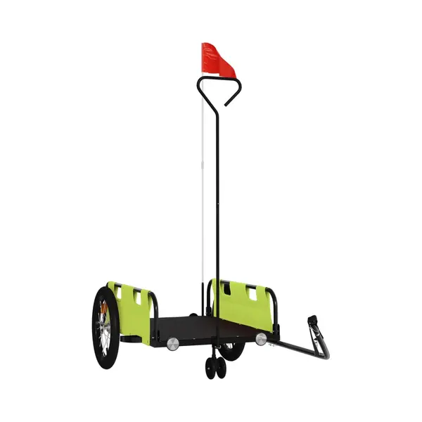 VidaXL Fietstrailer Oxford Stof En Ijzer Groen thumbnail